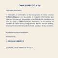 COMUNICADO N° 24-CSM/GG-2023